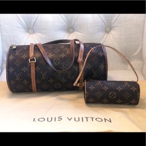 Authentic Louis Vuitton Papillon bag & mini bag